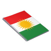 Vlag van Koerdistan (Alay Kurdistan of Alaya Rengî Notitieboek (Rechterzijde)