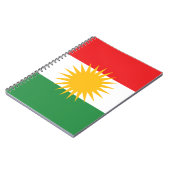 Vlag van Koerdistan (Alay Kurdistan of Alaya Rengî Notitieboek (Linkerzijde)