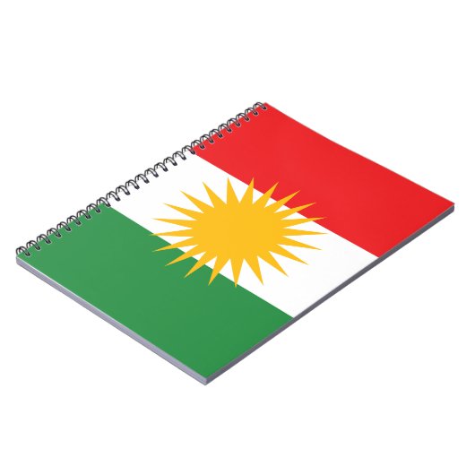 Vlag van Koerdistan (Alay Kurdistan of Alaya Rengî Notitieboek (Linkerzijde)