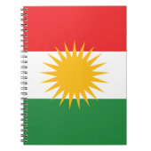 Vlag van Koerdistan (Alay Kurdistan of Alaya Rengî Notitieboek (Voorkant)