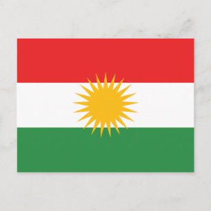 Vlag van Koerdistan Briefkaart