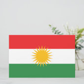 Vlag van Koerdistan Briefpapier (Staand voorkant)