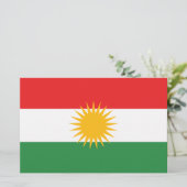 Vlag van Koerdistan Briefpapier (Staand voorkant)