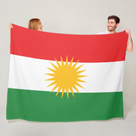 Vlag van Koerdistan Fleece Deken