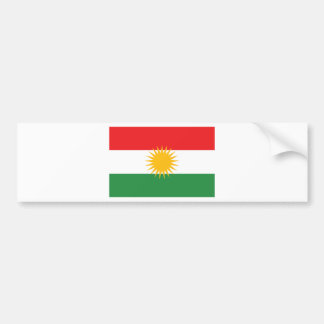 vlag van Koerdistan; Koerden; Koerdisch Bumpersticker