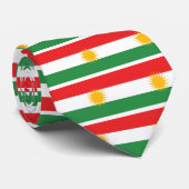 vlag van Koerdistan; Koerden; Koerdisch Stropdas (Opgerold)