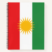 Vlag van Koerdistan Notitieboek (Voorkant)
