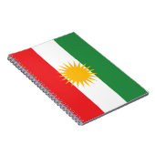Vlag van Koerdistan Notitieboek (Rechterzijde)