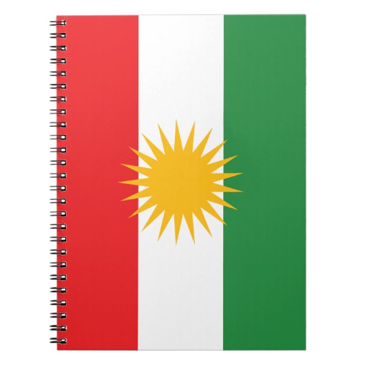 Vlag van Koerdistan Notitieboek (Voorkant)