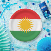 Vlag van Koerdistan Papieren Bordje (Feest)