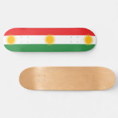 Vlag van Koerdistan Persoonlijk Skateboard (Horizontaal)