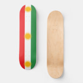 Vlag van Koerdistan Persoonlijk Skateboard (Voorkant)