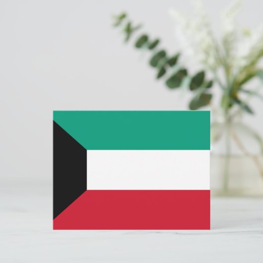 Vlag van Koeweit Briefkaart (Staand voorkant)