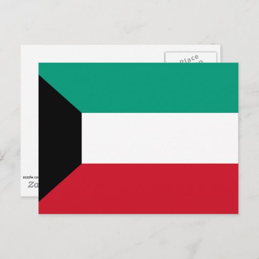 Vlag van Koeweit Briefkaart (Voorkant / Achterkant)