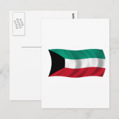 Vlag van Koeweit Briefkaart (Voorkant / Achterkant)