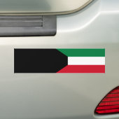 Vlag van Koeweit Bumpersticker (Op auto)