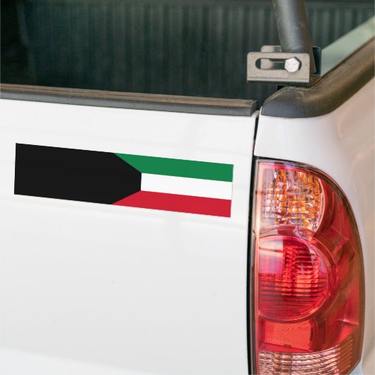 Vlag van Koeweit Bumpersticker (Op Truck)