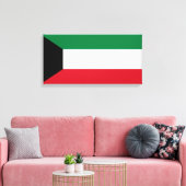Vlag van Koeweit Canvas Afdruk (Insitu (Woonkamer))