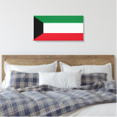 Vlag van Koeweit Canvas Afdruk (Insitu (Slaapkamer))