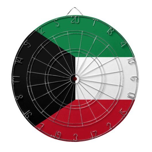 Vlag van Koeweit Dartbord (Voorkant)