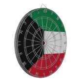 Vlag van Koeweit Dartbord (Voorkant Links)