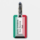 Vlag van Koeweit Easy ID Personal Bagagelabel (Achterkant verticaal)