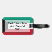 Vlag van Koeweit Easy ID Personal Bagagelabel (Achterkant horizontaal)