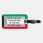 Vlag van Koeweit Easy ID Personal Bagagelabel (Achterkant horizontaal)