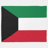 Vlag van Koeweit Fleece Deken (Voorkant (Horizontaal))