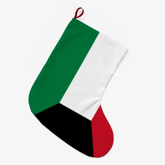 Vlag van Koeweit Grote Kerstsok (Voorkant (Hangend))