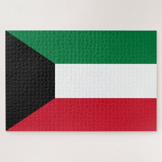Vlag van Koeweit Legpuzzel (Horizontaal)