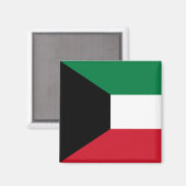 Vlag van Koeweit Magneet (Voorkant / Achterkant)