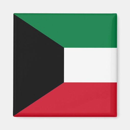 Vlag van Koeweit Magneet (Voorkant)