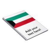Vlag van Koeweit Notitieboek (Rechterzijde)