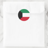 Vlag van Koeweit Ronde Sticker (Tas)