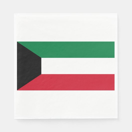 Vlag van Koeweit Servet (Voorkant)