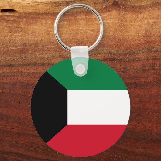 Vlag van Koeweit Sleutelhanger (Achterkant)