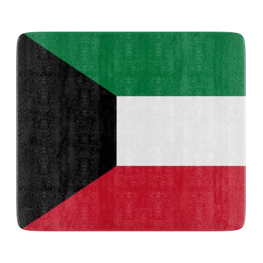 Vlag van Koeweit Snijplank (Voorkant)