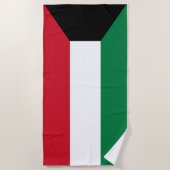 Vlag van Koeweit Strandlaken (Voorkant)
