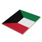 Vlag van Koeweit Tegeltje (Zijkant)