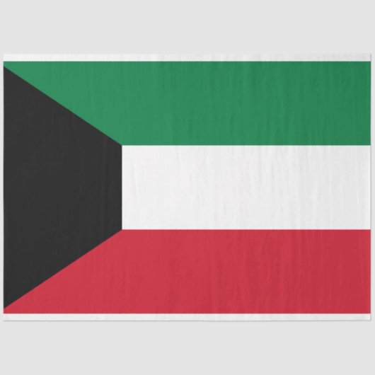 Vlag van Koeweit Tissuepapier (Voorkant)