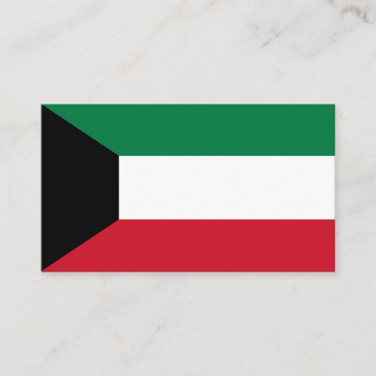 Vlag van Koeweit, vlag van Koeweit Visitekaartje (Voorkant)