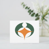 Vlag van Koga, Shiga, Japan Briefkaart (Staand voorkant)