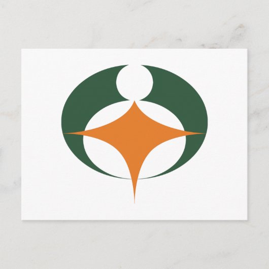 Vlag van Koga, Shiga, Japan Briefkaart (Voorkant)