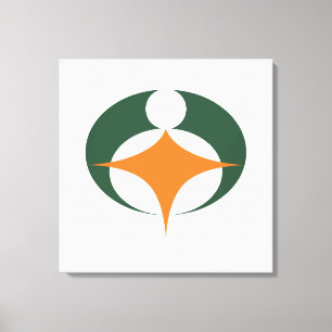 Vlag van Koga, Shiga, Japan Canvas Afdruk