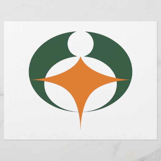 Vlag van Koga, Shiga, Japan Flyer (Voorkant)