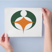 Vlag van Koga, Shiga, Japan Flyer (Hand)