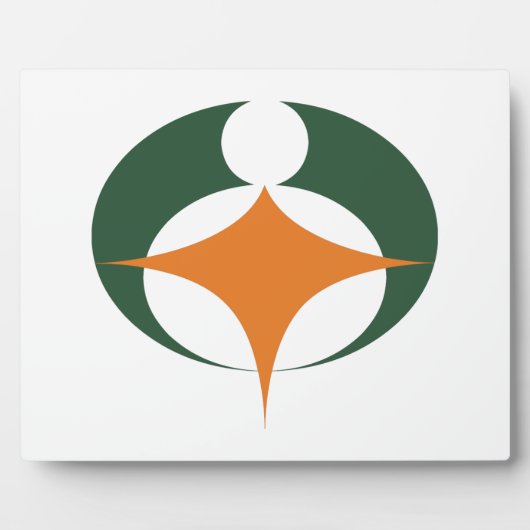 Vlag van Koga, Shiga, Japan Fotoplaat (Voorkant)