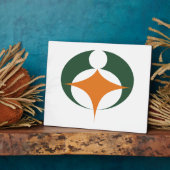 Vlag van Koga, Shiga, Japan Fotoplaat (Zijkant)