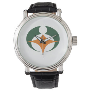 Vlag van Koga, Shiga, Japan Horloge